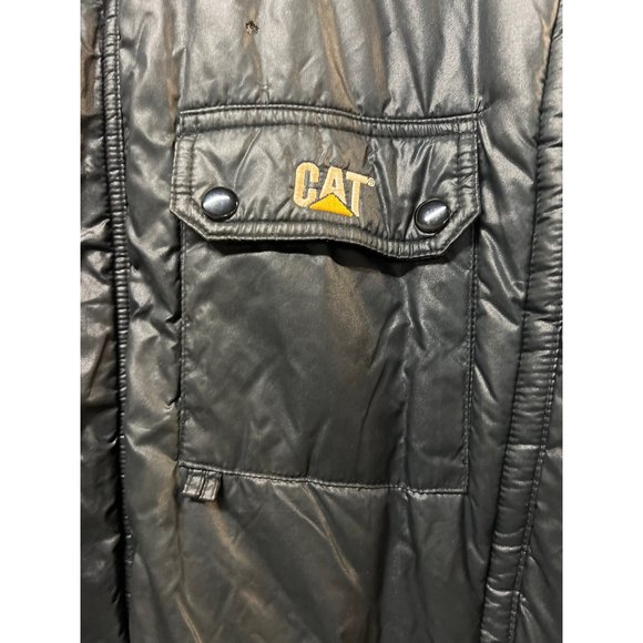 CAT Licensed Merchandise Caterpillar Turning Point Vintage Nylon Puffer Jacket - Picture 5 of 15
